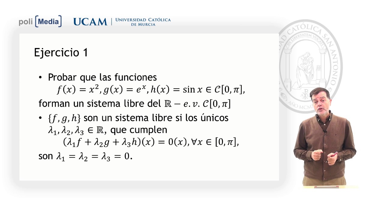 Álgebra Lineal - Sistema Libre - Jesús Soto - YouTube
