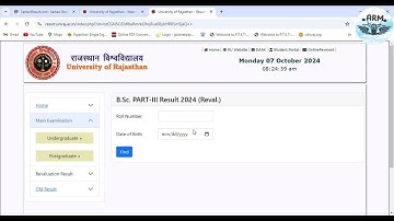Rajasthan University result ||  BSc PART III Result 2024 Reval || Ba PART III EXAM 2024 Reval😯