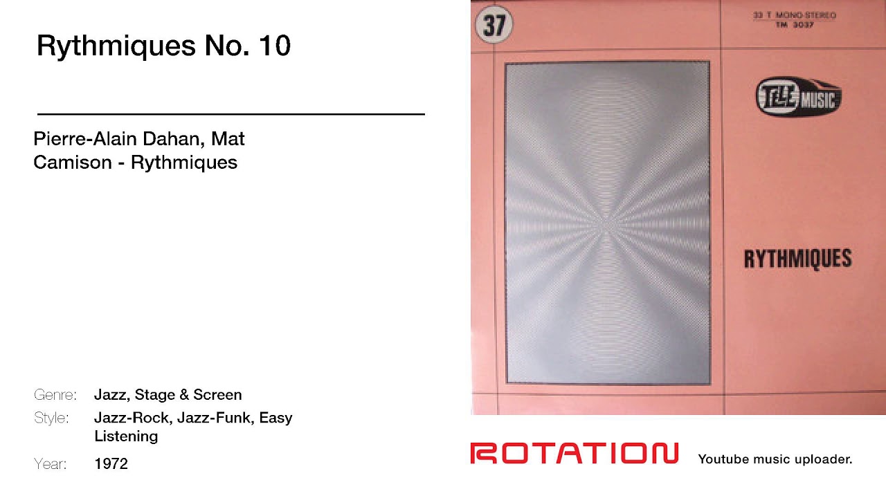 Pierre-Alain Dahan, Mat Camison - Rythmiques No. 10 electronics