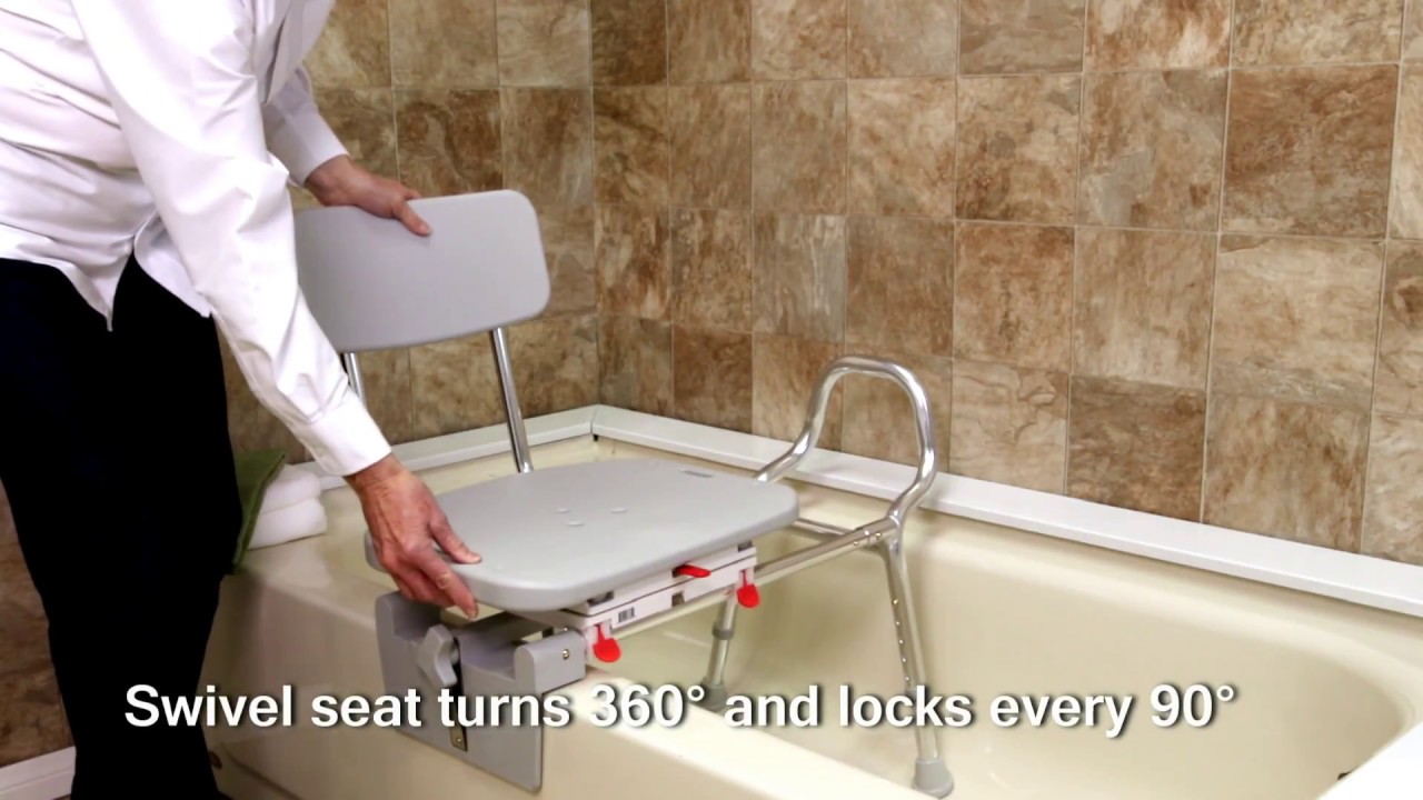 swivel sliding bath chair