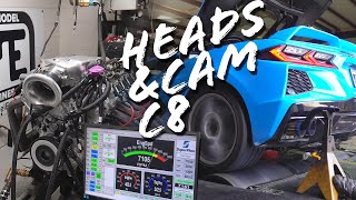 C8 Corvette HEADS & CAM (engine dyno & Chassis dyno)