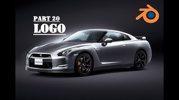 Blender 3.3.1 "Nissan GT-R" Car Modeling   Part - 20 [ LOGO ]