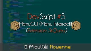 [Tutoriel Skript] DevSkript #5 - MenuGUI (Menu Interactif)