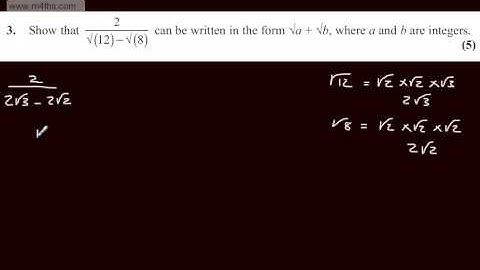 q3   C1 Edexcel May 2012   Quick worked examples   core 1 AS maths
