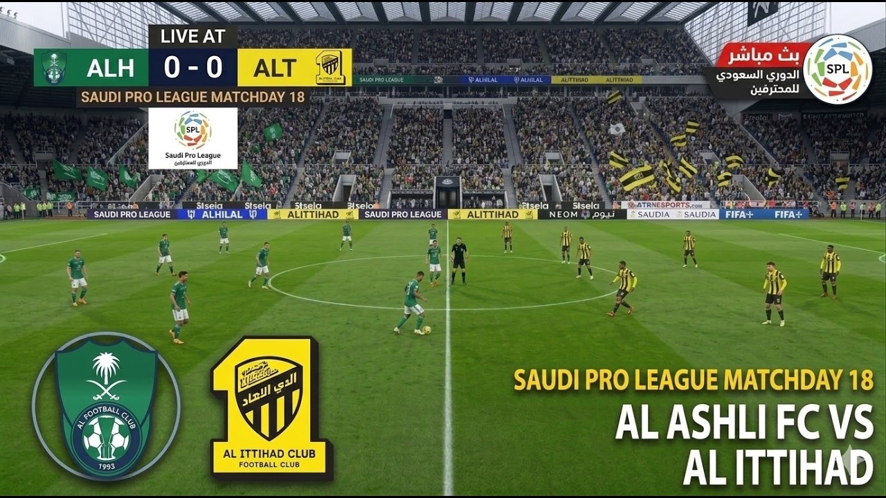🔴بث مباشر: الأهلي ضد الاتحاد | الدوري السعودي للمحترفين | SIMULATION GAMEPLAY