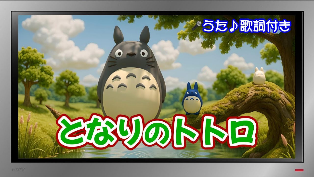 【ぽんちゃんのうた♪】ジブリ映画「となりのトトロ」の主題歌『となりのトトロ』を歌ってみたよ♪