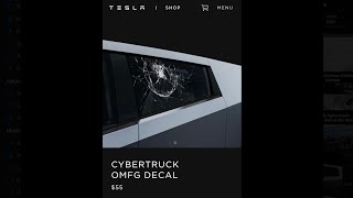 Tesla Cybertruck OMFG Decal