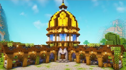 Minecraft | Medieval Trading Hall - Marketplace | Minecraft Tutorial