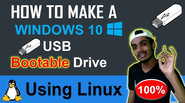 How to make a Windows 10 USB Bootable Drive/Disk Using Linux? (WOEUSB) - 100% Trusted(English)