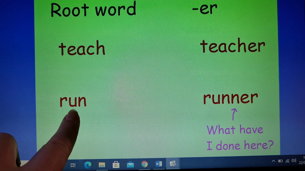 Adding -er - YouTube
