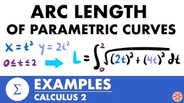 Arc Length of Parametric Curves Examples | Calculus 2 - JK Math