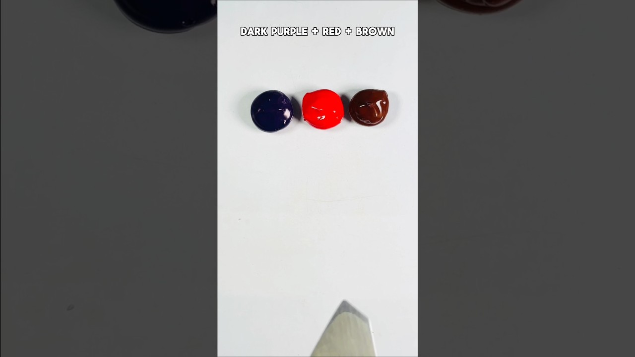 Dark purple, Red, Brown = What color ? 