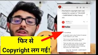 Carryminati got copyright claim notice on yalgaar and art of bad
words! new video