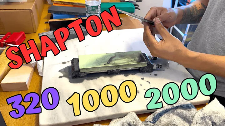 I show you my whetstone grit progression  #shapton #whetstone