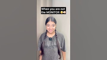 Kon aajtak monitor nahi bana? #monitor #monitoring #schoollife #viralshortsvideo #shortsfeed #fypp