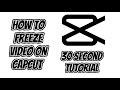 How to freeze or pause on capcut