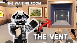 How to find the vent in the waiting room Roblox game