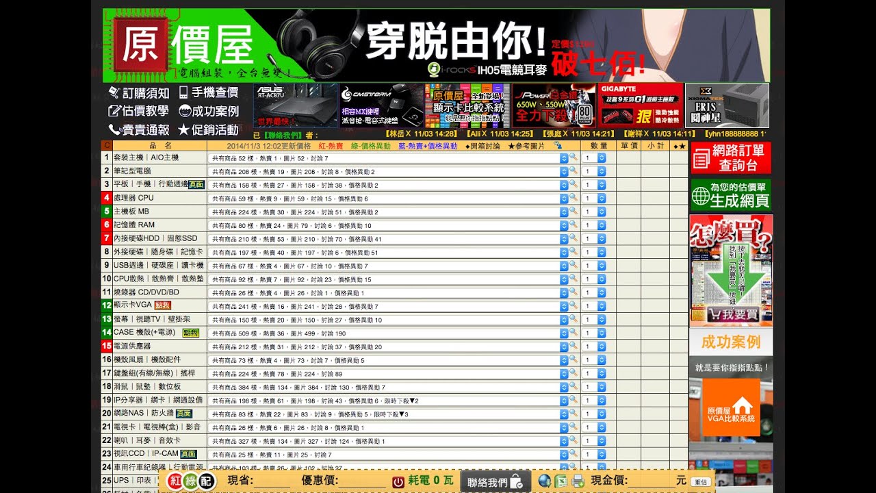 我要買一台最貴電腦 原價屋線上估價系統操作 Youtube
