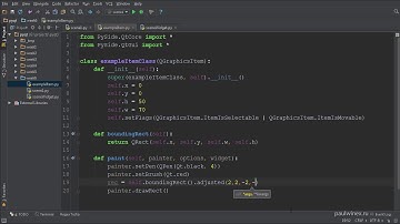 21  PyQt Framework  Создание своего элемента сцены