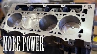 Dart LS Next SHP 416 CTSV Engine build Day 1