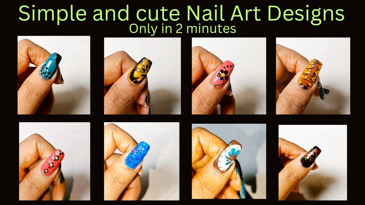 Simple Cute Nail Art Designs Only In 2 Minutes Nail Art At Home simple-cute-nail-art-designs-only-in-2-minutes-nail-art-at-home