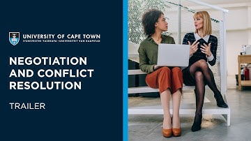 UCT Negotiation and Conflict Resolution Online Short Course | Trailer