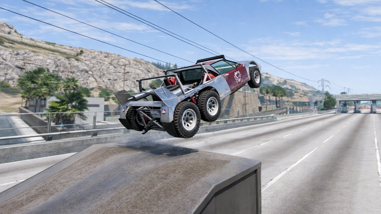 Cars vs Metal Ramp | BeamNG Drive #01