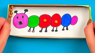 Laberinto de bolas casero para niños 🎯 | Mueve las bolas para que caigan en el agujero #manualida... screenshot 5