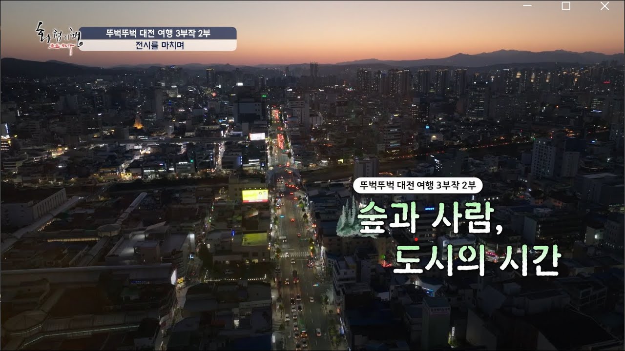 [TJB 화첩기행] 숲과 사람, 도시의 시간 - 대전 2편