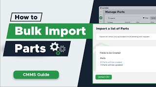 Famous How To Bulk Import Parts | CMMS Tutorial Wealth