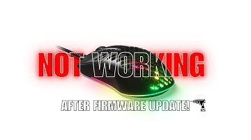 Steelseries Mouse stopped working after firmware update!?!?