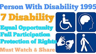 Person With Disability Act 1995 | PWD Act 1995 | Learn With Educational Hub | Istiyak Khan