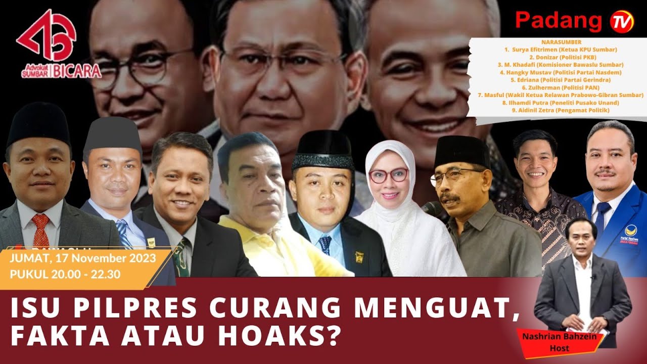 LIVE: ASB - Putra Sulung Jadi Cawapres, Publik Ragukan Netralitas ...