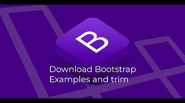 Simple Bootstrap Exercise 01 - Download Bootstrap Examples and Trim