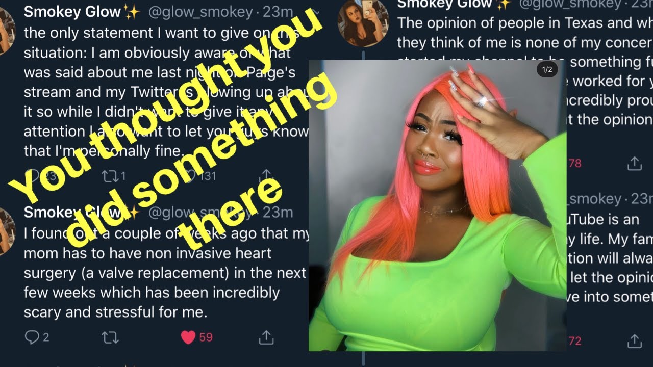The Drama with The Drama Channels Part 1 (Petty Paige calls out Smokey Glow)