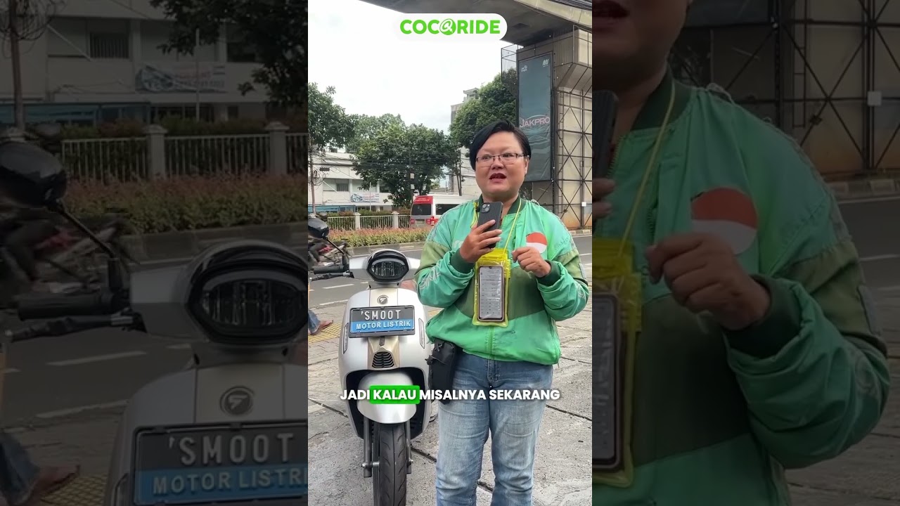 Program Sewa Milik Smoot motor listrik pakai aplikasi Cocoride sangat bermanfaat bagi driver Ojol