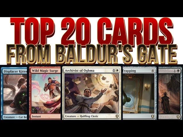 Top 20 Commander Cards From Battle For Baldur's Gate - YouTube