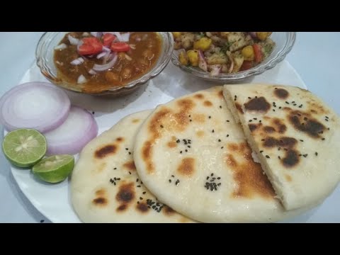 दो तरह के छोले के साथ बनाये बाजार जैसे परफेक्ट छोले कुलचे-Famous Street Food Chole kulche recipe|