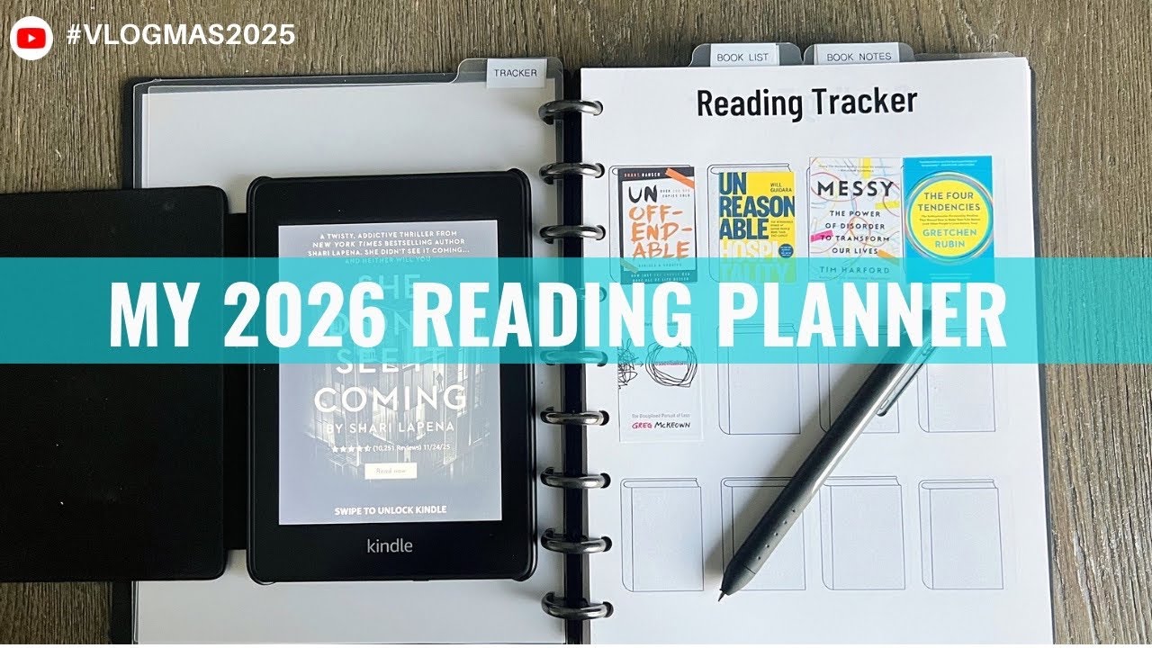 Мой ежедневник для чтения на 2026 год 