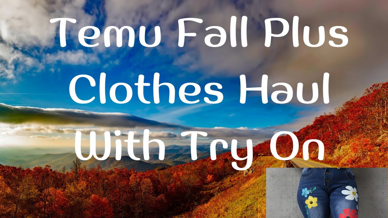 Temu Fall Plus Clothes With Try On - YouTube