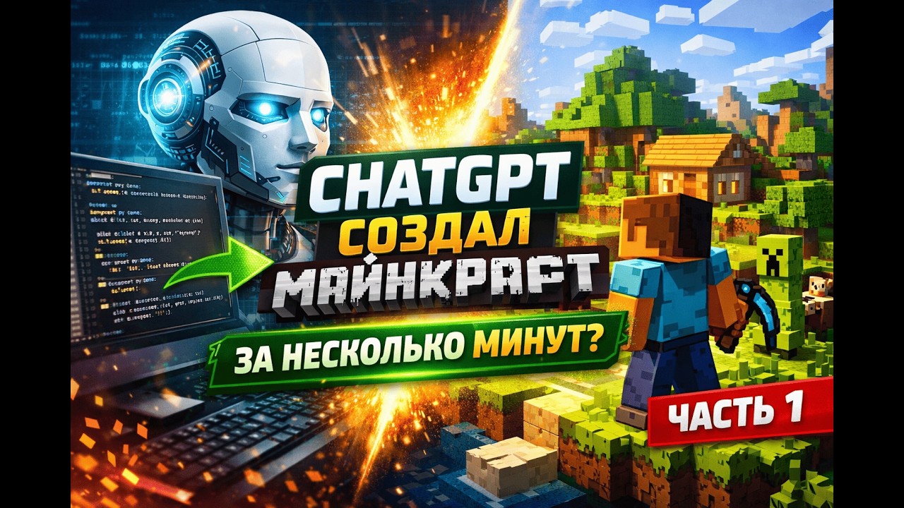 ChatGPT создал майнкрафт за несколько минут? | часть 1