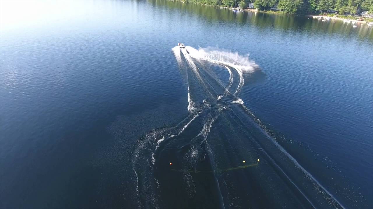 Waterskiing on Ossipee Lake 2016 #5 - YouTube