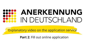 Online application service Recognition: Fill out your online application