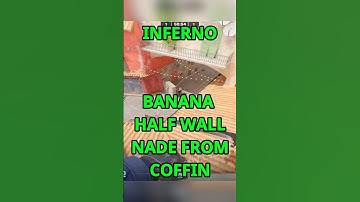 CS2 INFERNO - Banana half wall nade from coffin        #cs2 #csgo #inferno #counterstrike