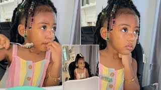 Porsha Williams Daughter Pilar Jhena Can t Take Her Eyes Off the TV While Enjoying Breakfast