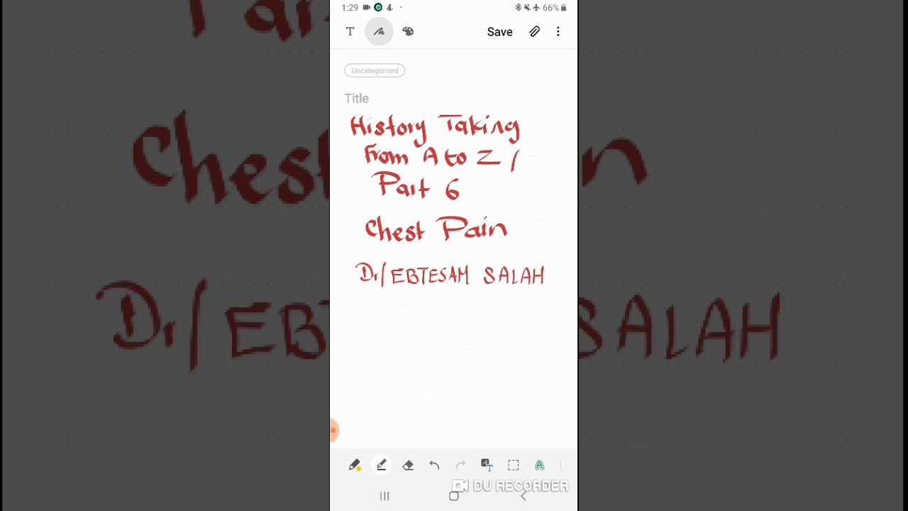 History taking from A toZ Part6/ Chest Pain