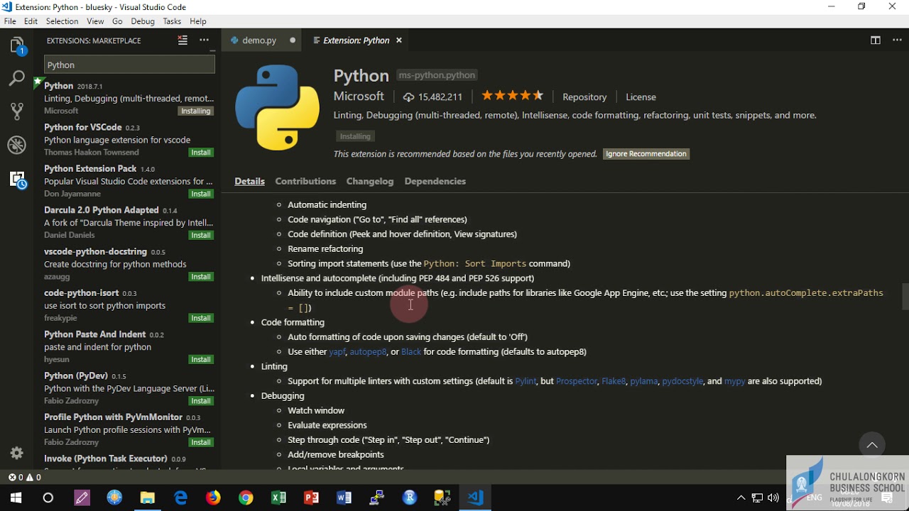 โปรแกรม เขียน python  2022 New  ตั้งค่า Visual Studio Code สำหรับเขียนโปรแกรม Python