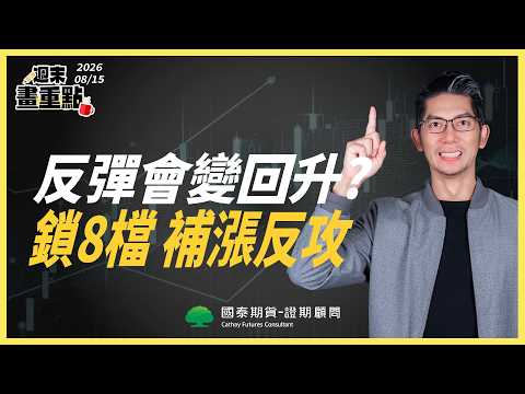 【週末畫重點｜2026.8.15】反彈會變回升? 鎖8檔 補漲反攻