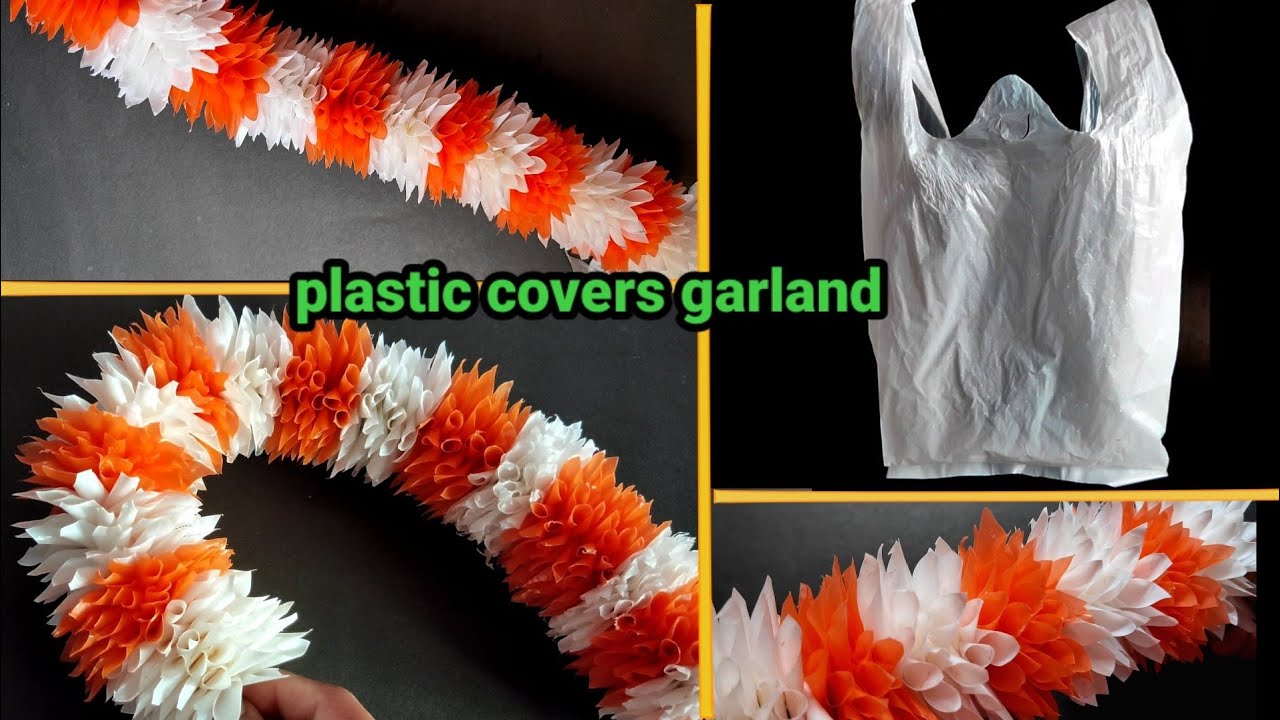 Amazing garland using plastic carry bags/ Diy idea/ garland/toran