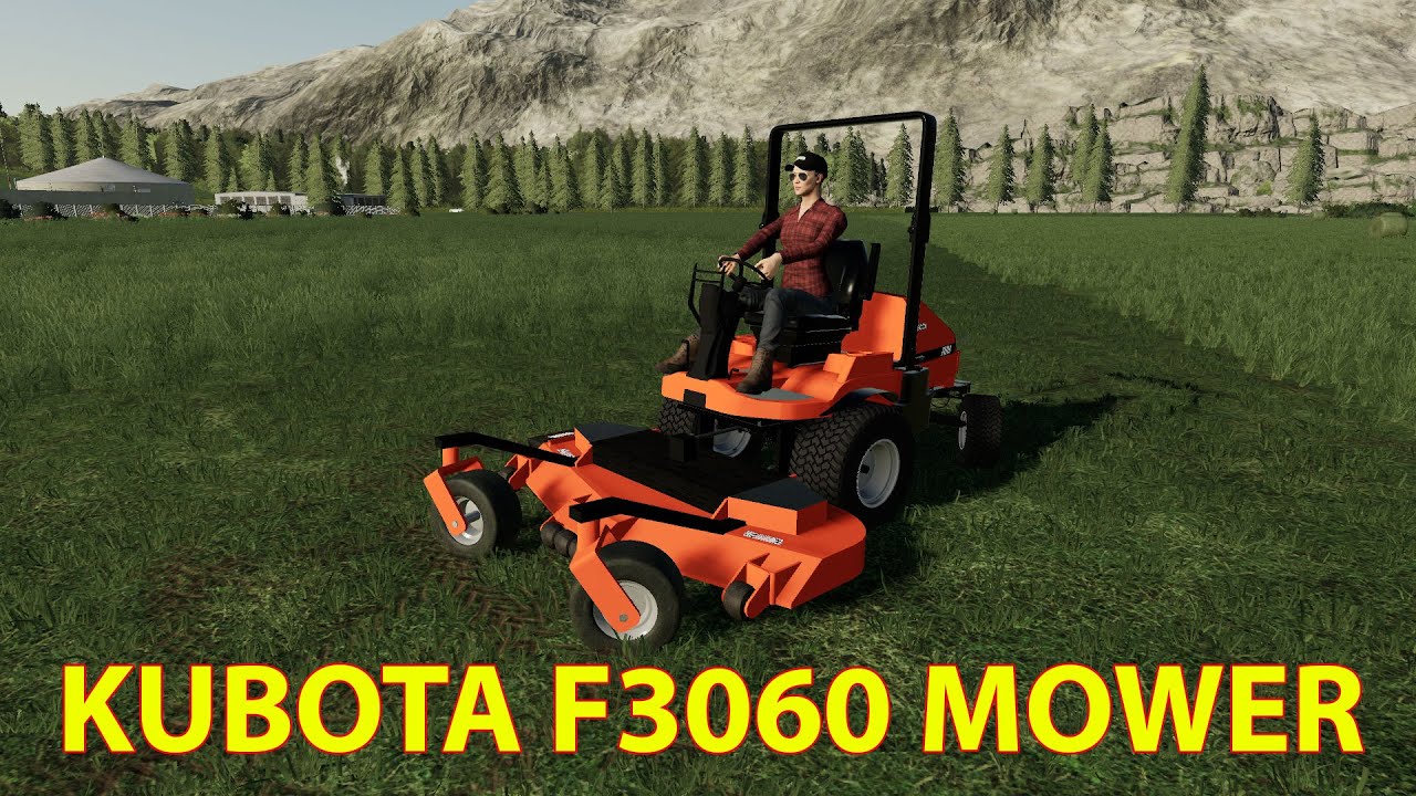 Fs19 Kubota F3060 Mower Youtube